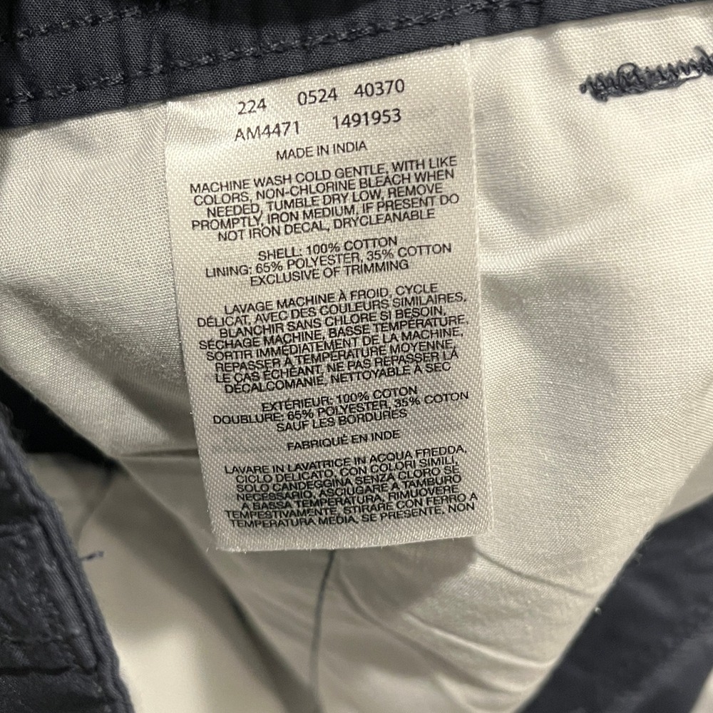 Columbia Shorts Mens 30 Navy Blue Cotton Casual Outdoor AM4471 - Picture 4 of 8